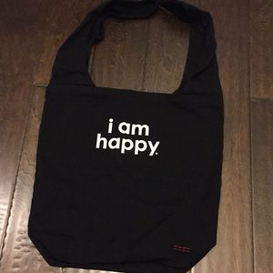 Black canvas tote- NEW